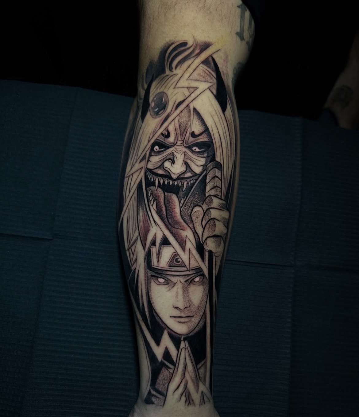 Anime Sleeve — Custom Black & Grey