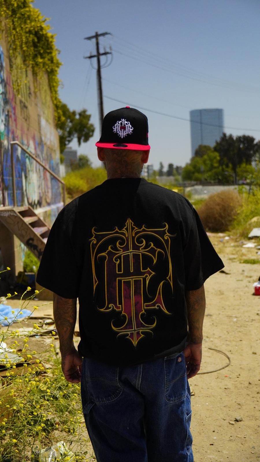 Gold Crest Tee — Black